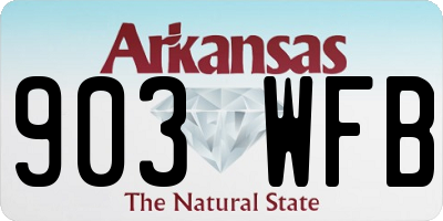 AR license plate 903WFB