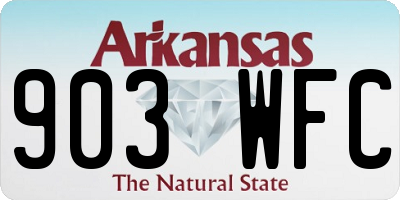 AR license plate 903WFC