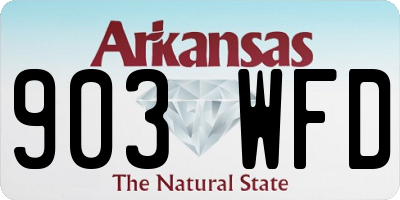 AR license plate 903WFD