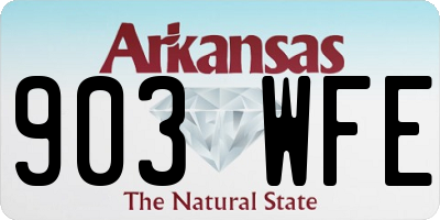 AR license plate 903WFE