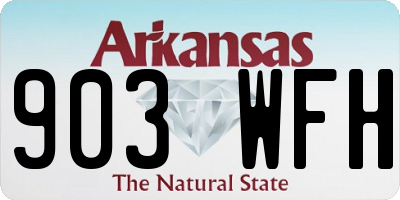 AR license plate 903WFH