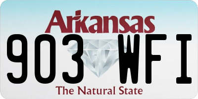 AR license plate 903WFI