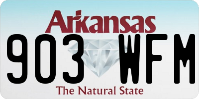 AR license plate 903WFM