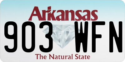 AR license plate 903WFN