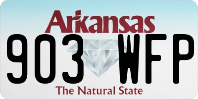 AR license plate 903WFP