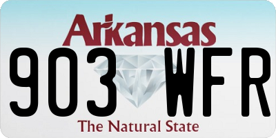 AR license plate 903WFR