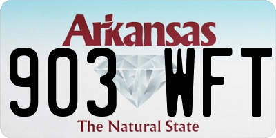 AR license plate 903WFT