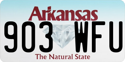AR license plate 903WFU