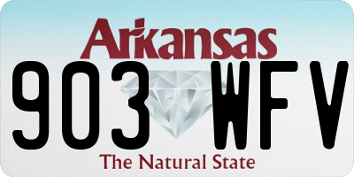 AR license plate 903WFV