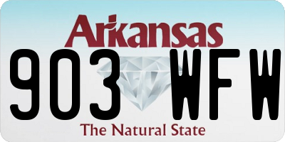AR license plate 903WFW