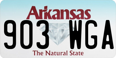 AR license plate 903WGA