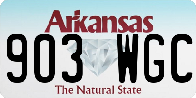 AR license plate 903WGC
