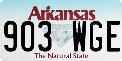 AR license plate 903WGE