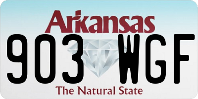 AR license plate 903WGF
