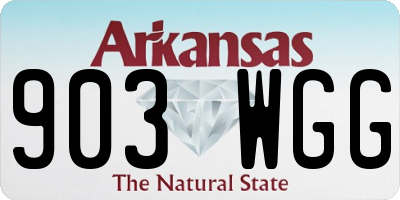 AR license plate 903WGG