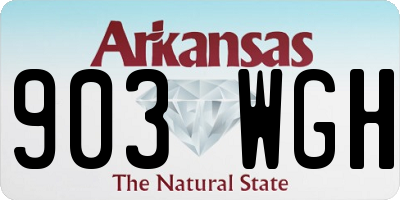 AR license plate 903WGH