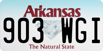 AR license plate 903WGI