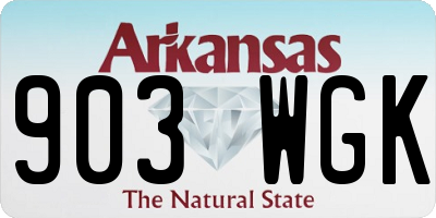 AR license plate 903WGK