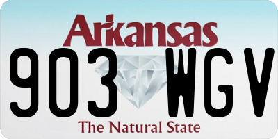 AR license plate 903WGV