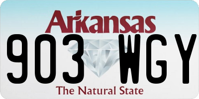 AR license plate 903WGY