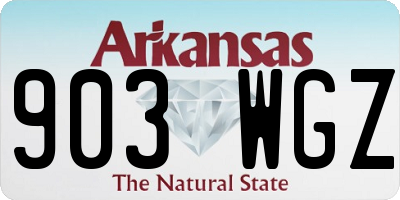 AR license plate 903WGZ