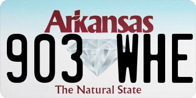 AR license plate 903WHE