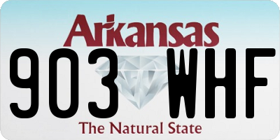 AR license plate 903WHF