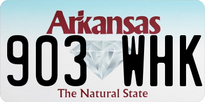 AR license plate 903WHK