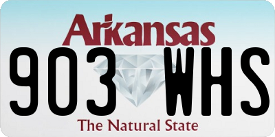 AR license plate 903WHS