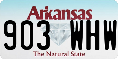 AR license plate 903WHW