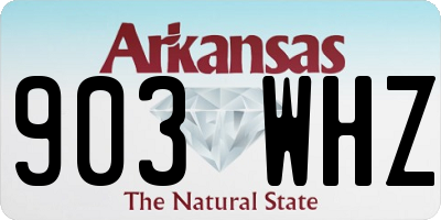 AR license plate 903WHZ