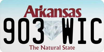 AR license plate 903WIC