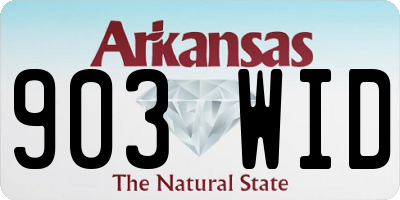 AR license plate 903WID