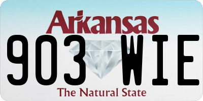 AR license plate 903WIE