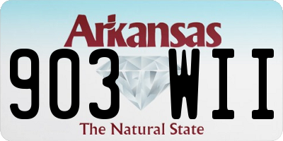 AR license plate 903WII