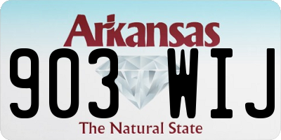 AR license plate 903WIJ