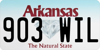 AR license plate 903WIL