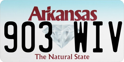 AR license plate 903WIV