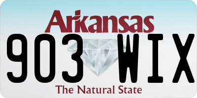 AR license plate 903WIX