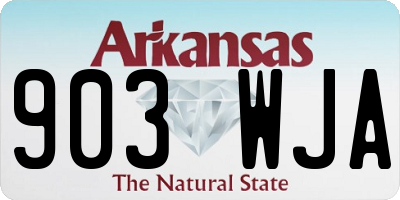 AR license plate 903WJA