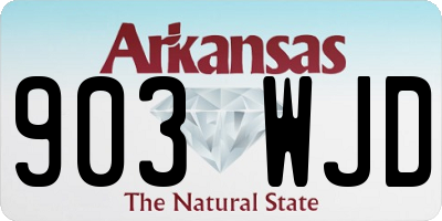 AR license plate 903WJD