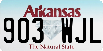 AR license plate 903WJL
