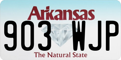 AR license plate 903WJP