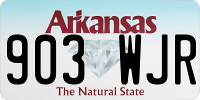 AR license plate 903WJR