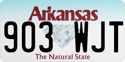 AR license plate 903WJT