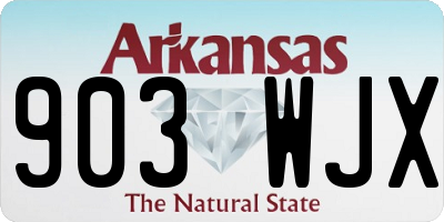 AR license plate 903WJX