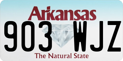 AR license plate 903WJZ