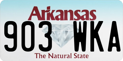 AR license plate 903WKA