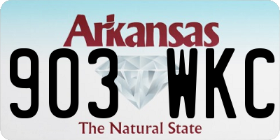 AR license plate 903WKC