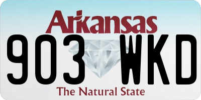 AR license plate 903WKD